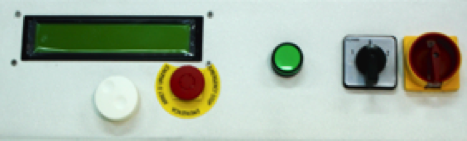 LCD display to program grinding process on ELITE MD